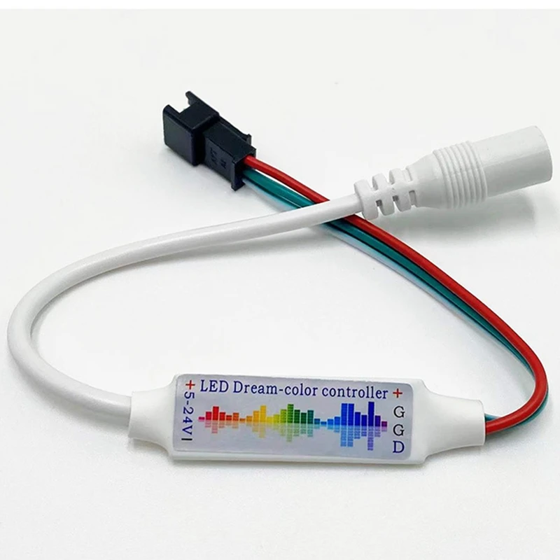 17-Key Fantasy Music Lamp Belt Controller DC Head Colorful 5-24V LED Low-Pressure Light Strip