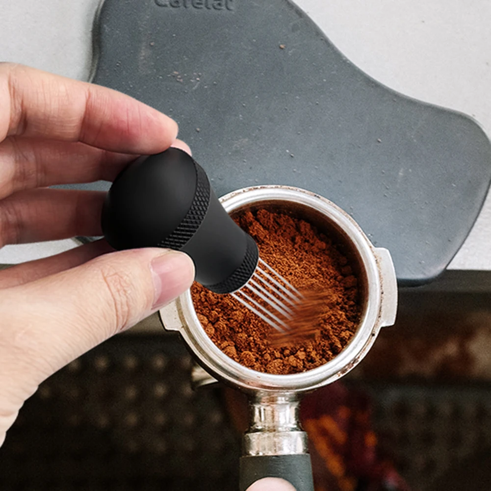 7 Needle Coffee Powder Stirrer With Base Espressos Auxiliary Stirring Tools Supplies For Coffee Making