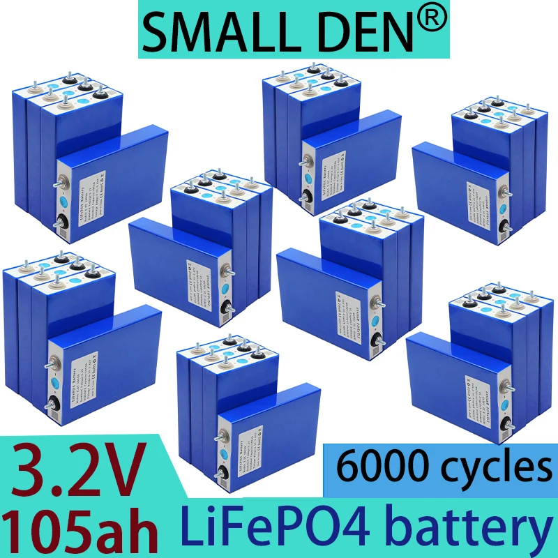 New 32PCS 3.2V 105ah Lifepo4 lithium iron phosphate battery DIY 12V 24V A-class rechargeable battery off-road vehicle motorcycle