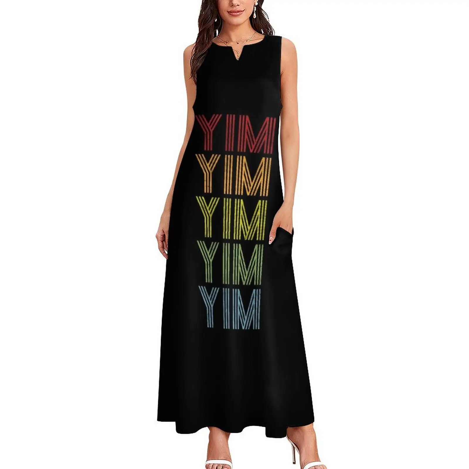 Yim Name T Shirt - Yim Vintage Retro Yim Name Gift Item Tee Long Dress women clothes dresses with long sleeves