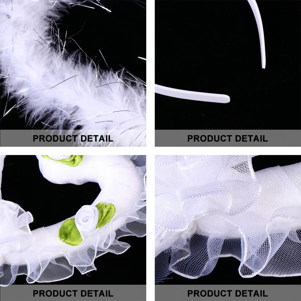 

2 шт., милый головной убор с ангелом, набор волшебных палочек, очаровательный костюм для выступлений, прочный реквизит для фотосессии, головной убор с ангелом, волшебная палочка