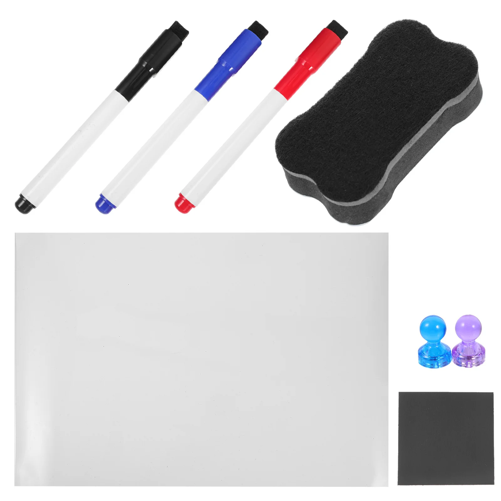 1Set Magnetic Refrigerator Writing Board Smooth Erasable Surface Reusable Kitchen Supplies to Do List Message Board