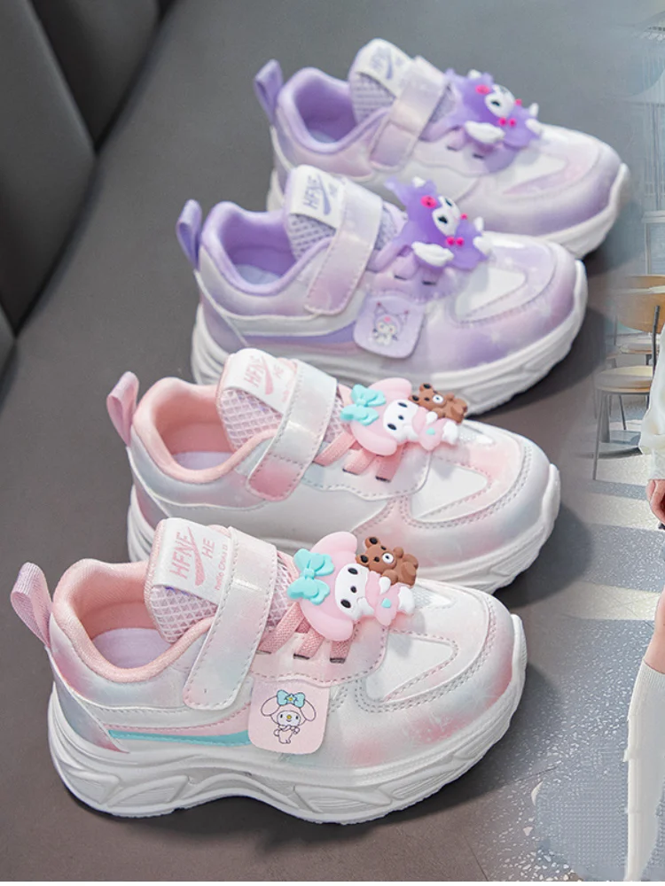 

Sanrio Girl Kuromi Kawaii Autumn and Winter Fashion Sneakers Student Cartoon Child Ventilate Comfortable Casual Shoes New Style