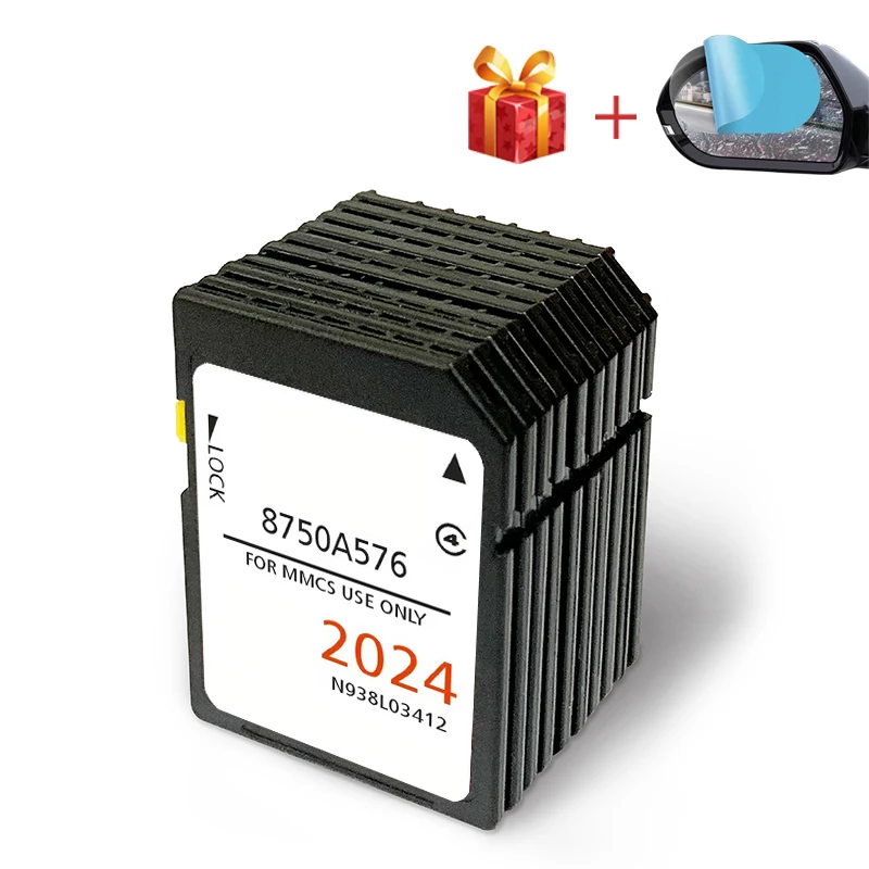 2024 버전 UK 유럽 지도 업데이트 SD 카드 MMC 네비게이션, 미쓰비시 ASX, L200, 랜서, 아웃랜더, 이클립스 크로스 액세서리