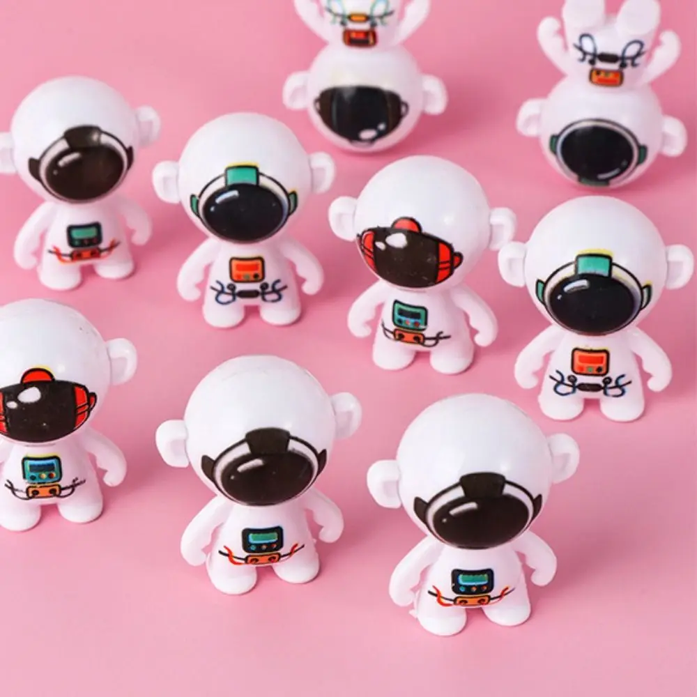 10Pcs Cute Cartoon Inverted Tumbler Toy Tabletop Bauble Birthday Party Spaceman Tumbler Home Decoration Gift Astronaut Figurines