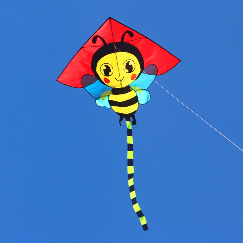 Bee kites สําหรับผู้ใหญ่ kites reel บินขนาดใหญ่ kites string line ripstop ไนลอน kites ของเล่นกลางแจ้ง kite surfing flies Tadpole kite