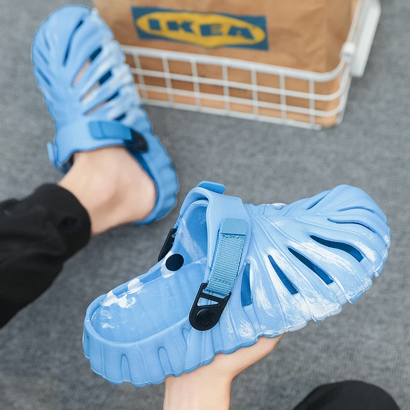 Summer Comfortable Men\'s Garden Clogs Breathable EVA Injection Shoes Casual Sandal Woman Beach Slippers Water Shoes Camo Cheap