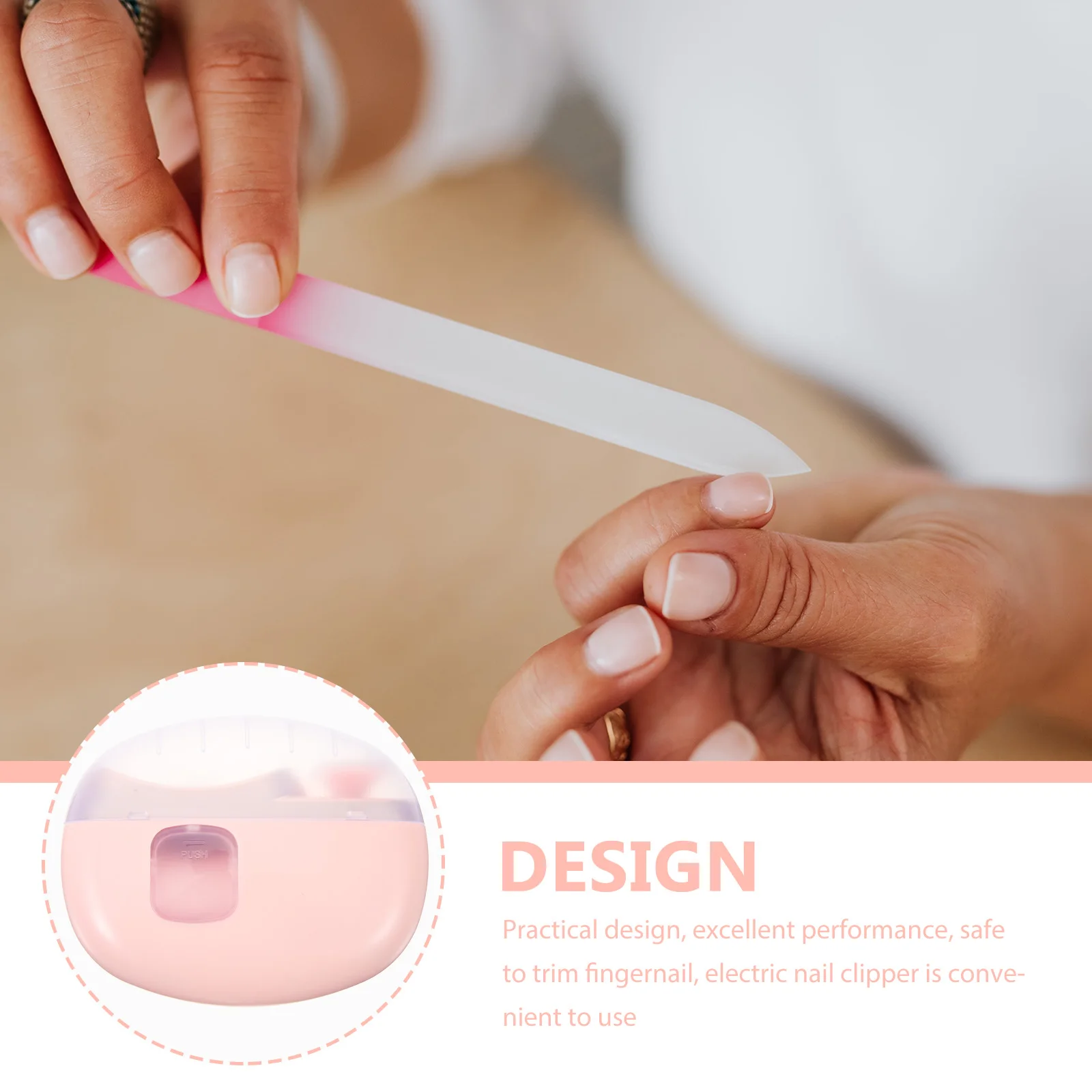 

Electric Anti pinch Portable Travel for Kids Toddler Nail Clipper Toddler Adult Automatic Nail Trimmer Safe Easy