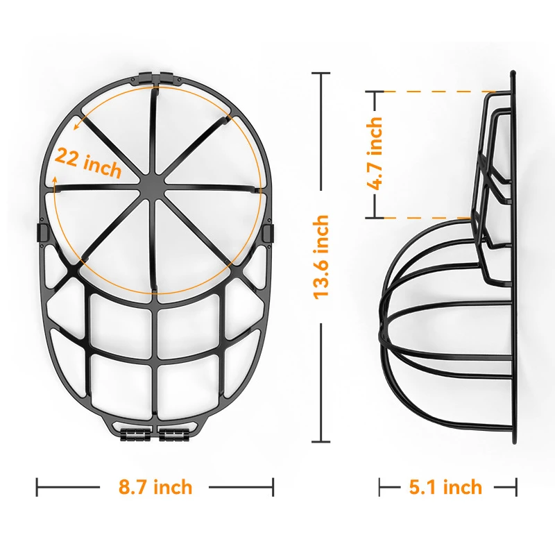Multifunctional Hat Cleaner Protective Frame Fit For Adult Kid Hat Washer Frame Washing Cage Double-deck Hat Cleaners Prote