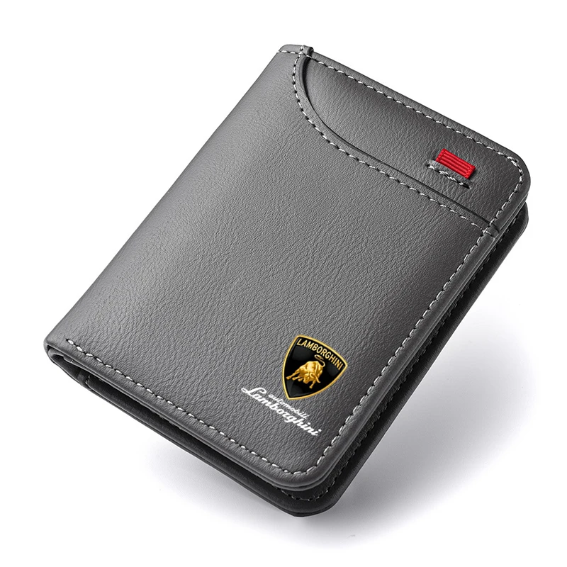 

Car Emblem Credit Card Purse PU Leather Portable Small Wallet For Lamborghini LP570 LP610 Urus LP700 LP770 Gallardo Aventador