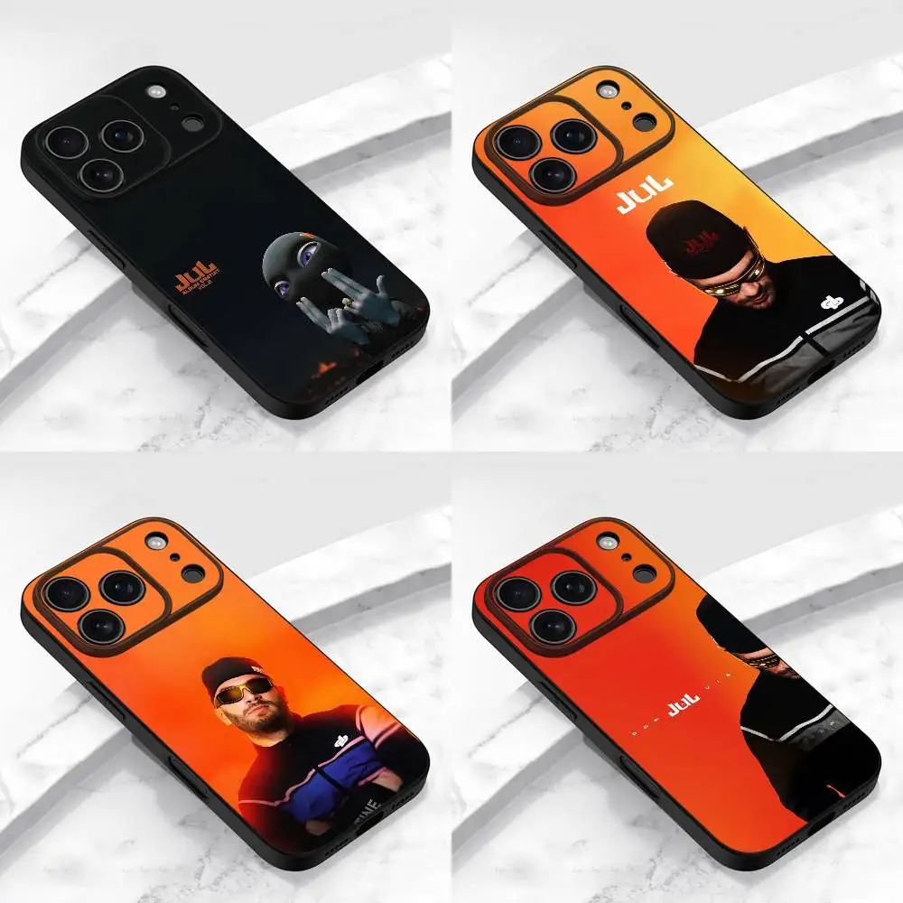 حافظة هاتف J-Jul DP a vie Albumfree vol 8 لهاتف iPhone 17,16,15,14,13,12,11,Pro,Max,Plus,E,Air,Mini غطاء أسود واقٍ