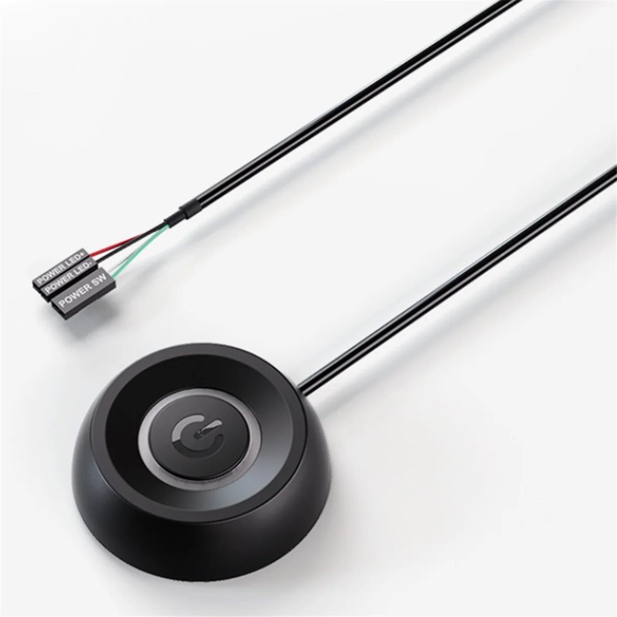 CCDD 2 M LED Power SWITCH EXTENSION CABLE ภายนอก PC เมนบอร์ดคอมพิวเตอร์ปุ่มเริ่มต้นเปิด/ปิดสําหรับ Home Office Desktop