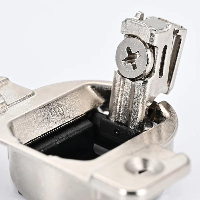 Compact Degree Soft Close Cabinet Door Hinge Zinc Alloy Concealed Hydraulic Furniture Electroplated Nickel Finish X Mm Fit
