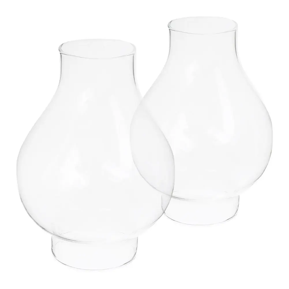 

2 шт. универсальных стеклянных абажура с защитой от ветра, идеально подходят для гостиных, спален, кабинетов, декоративные стеклянные плафоны в стиле «Ураган»