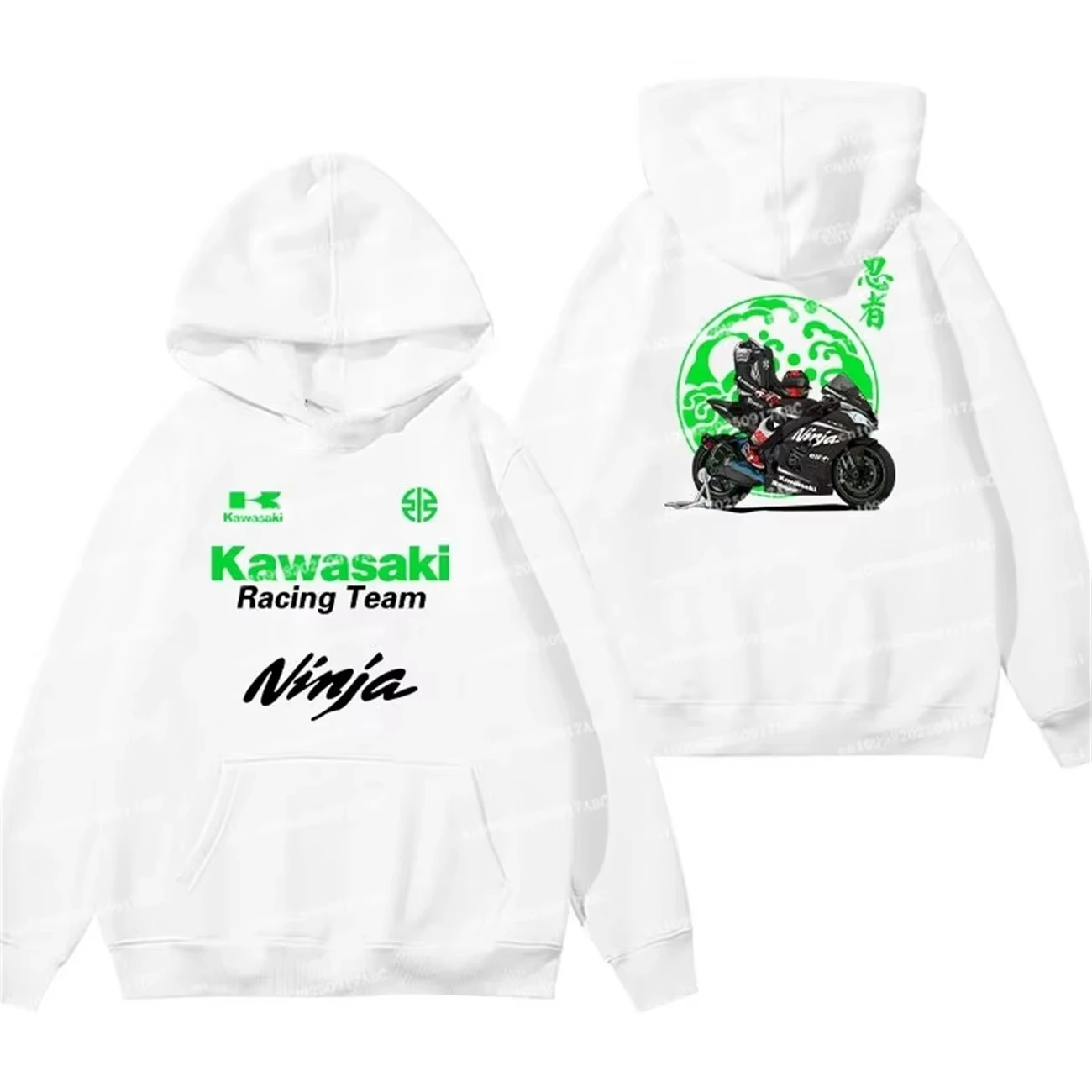 

Новая толстовка Kawasaki 2026 года, хлопковая мужская толстовка с капюшоном для мотоциклетных фанатов, повседневная мужская куртка, уличная толстовка с капюшоном, женская толстовка