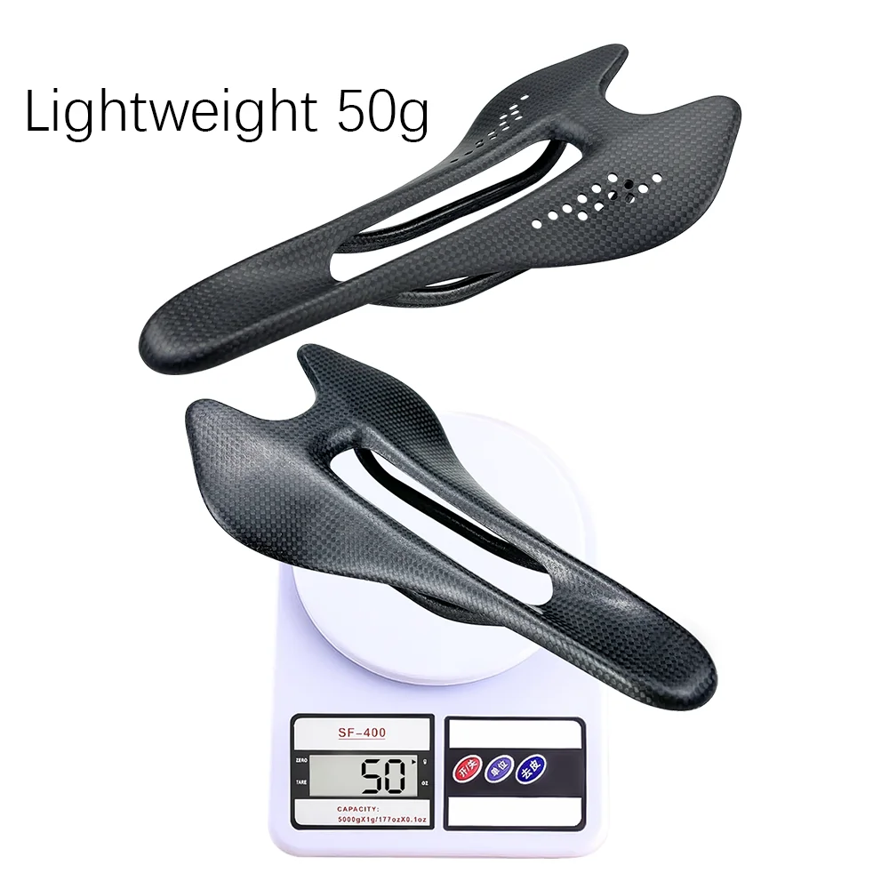

BALUGOE 50 г сверхлегкое седло из углеродного волокна, конкурентоспособное велосипедное седло, велосипедное седло для скалолазания, седло для шоссейного велосипеда