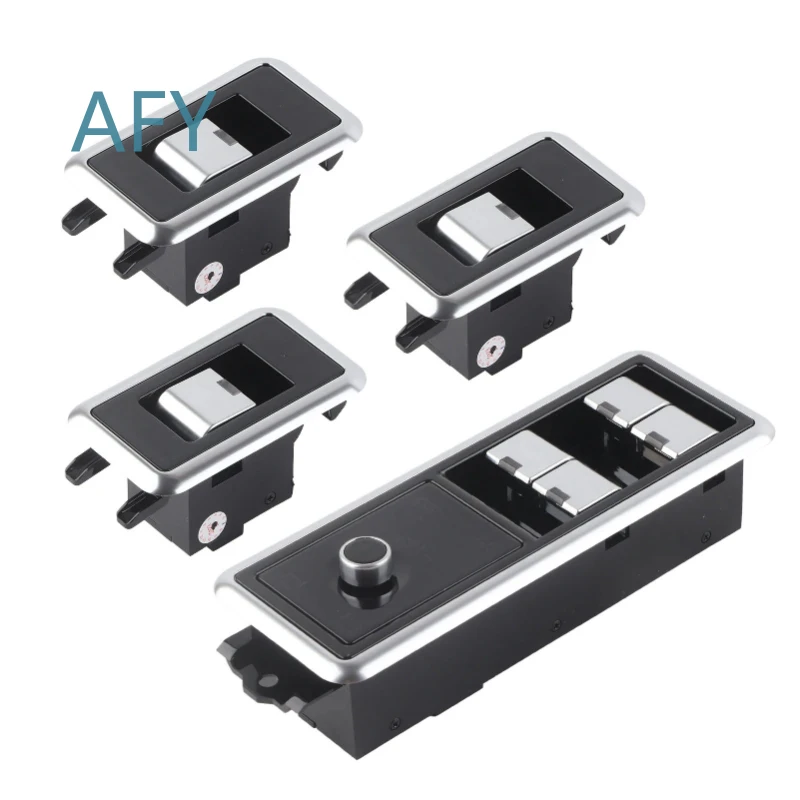 LCD Power Door Window Lift Control Buttons for Car Smooth Window Control Kit with Exquisite Workmanship for Universal Vehicle