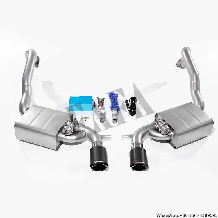 

For 981 2.7 2.9 3.4 Stainless Steel Exhaust System Tail Section Electric Valve Exhaust Pipe High-performance Muffler