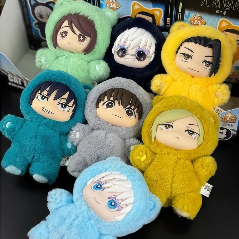 2025 Nuovo Genuino Eaki Jujutsu Kaisen Stagione 2 Cat Park Party Gojo Satoru Cieco Scatola Peluche Bambola Borsa Ciondolo Modello Regali Per Bambini Giocattoli