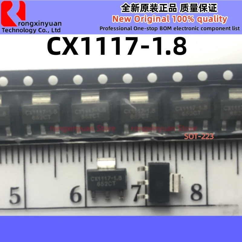 Piezas de 50 CX1117-1.8, CX1117, CZT5551, ZT5551, CZT5551TR, G953-25T6UF, 953-25, G960T63UF, 960T63, G960T63, ME1117FB3G, 1117F, ME1117, nuevo