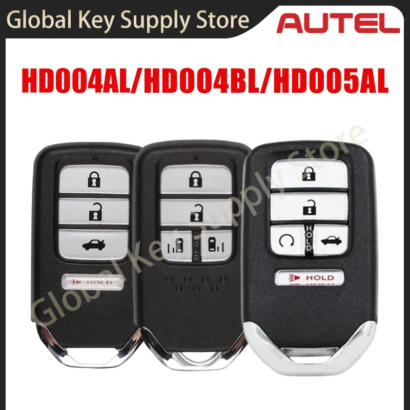 Autel HD004AL/HD005AL/HD004BL Universal Smart Remote Key 315MHz/433MHz for Honda Use for KM100 IM508 IM608