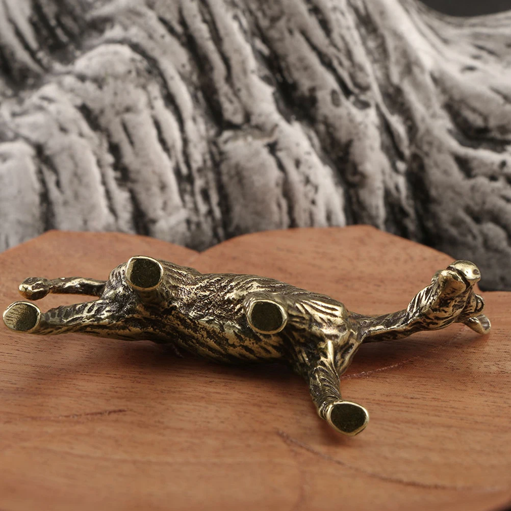 

Ancient Donkey Ornament Brass Animal Figure Farm Model Educational Toy Statue Miniature Craft Decor Gift