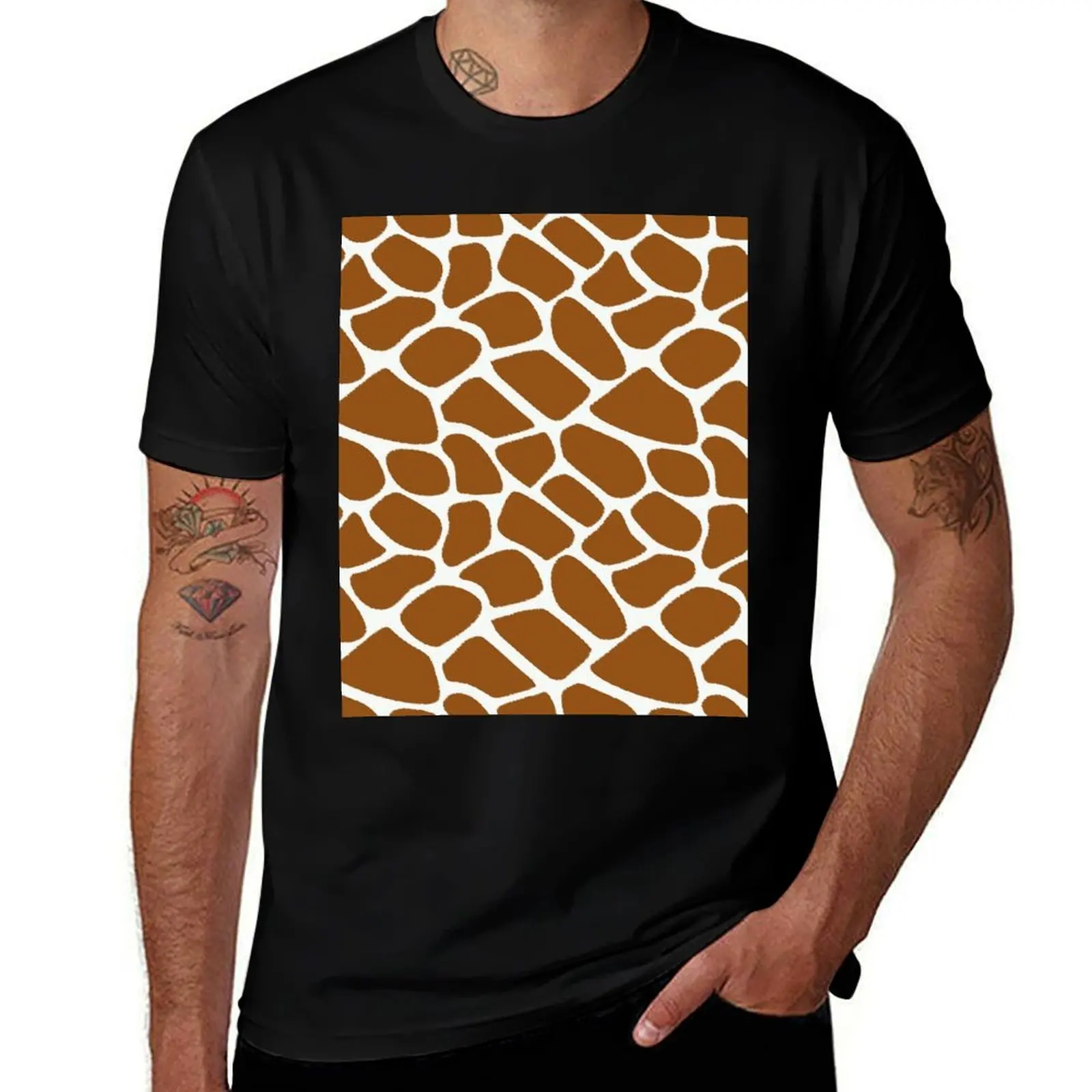 

Giraffe Print Scribble Pattern Animal print T-Shirt man t shirt designer funny t shirts man T-Shirt