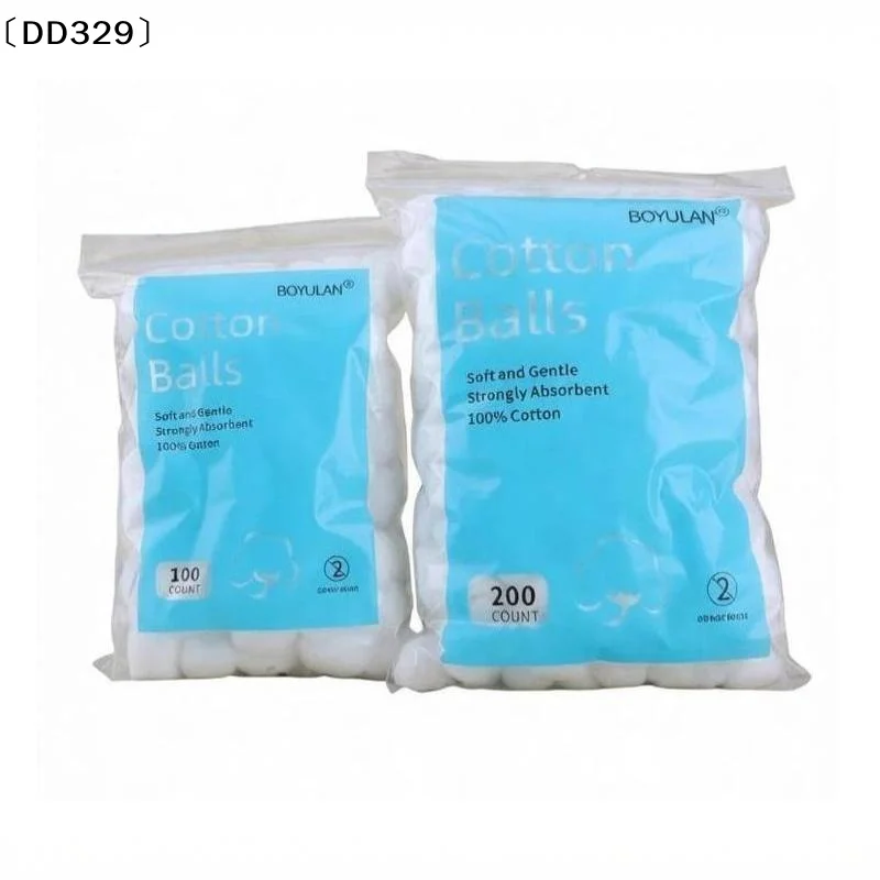 100-200-pecas-de-bolas-de-algodao-absorventes-puras-macias-e-suaves-multiuso-para-cuidados-com-a-pele-primeiros-socorros-cuidados-com-bebes-e-limpeza-diaria〔dd329〕