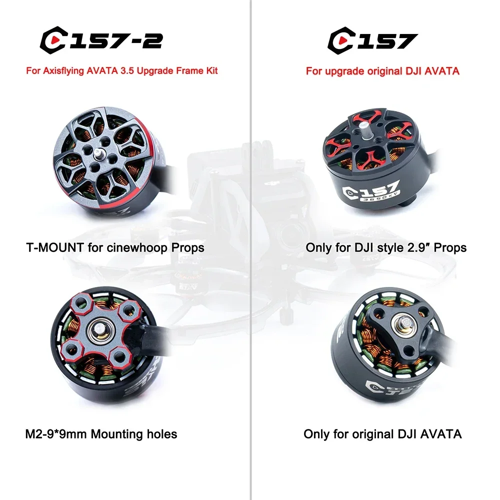 Axisflyin-محرك بدون فرش لـ DJI AVATA الأصلي ، 4S ، C157 3650KV