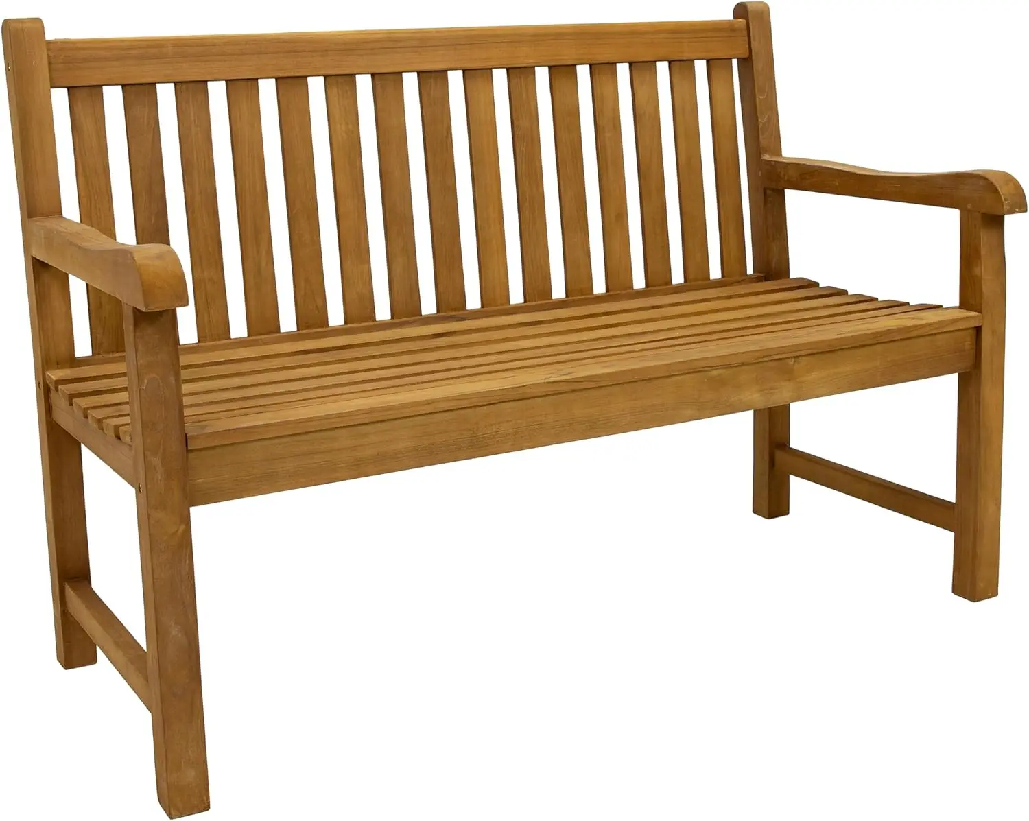 

Outdoor Bench for Patio Front Porch or Park 2 Person Wooden Teak Garden Bench Seat 675 lb Weight Capacity 50