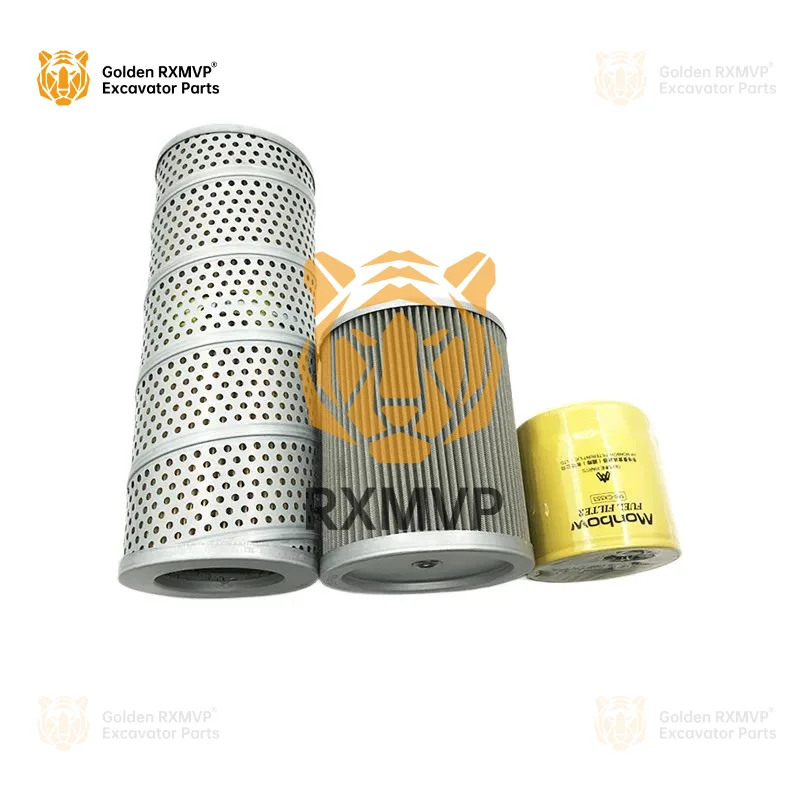 For Caterpillar CAT307D engine oil filter, diesel filter, air filter, hydraulic return oil inlet filter, excavator accessories