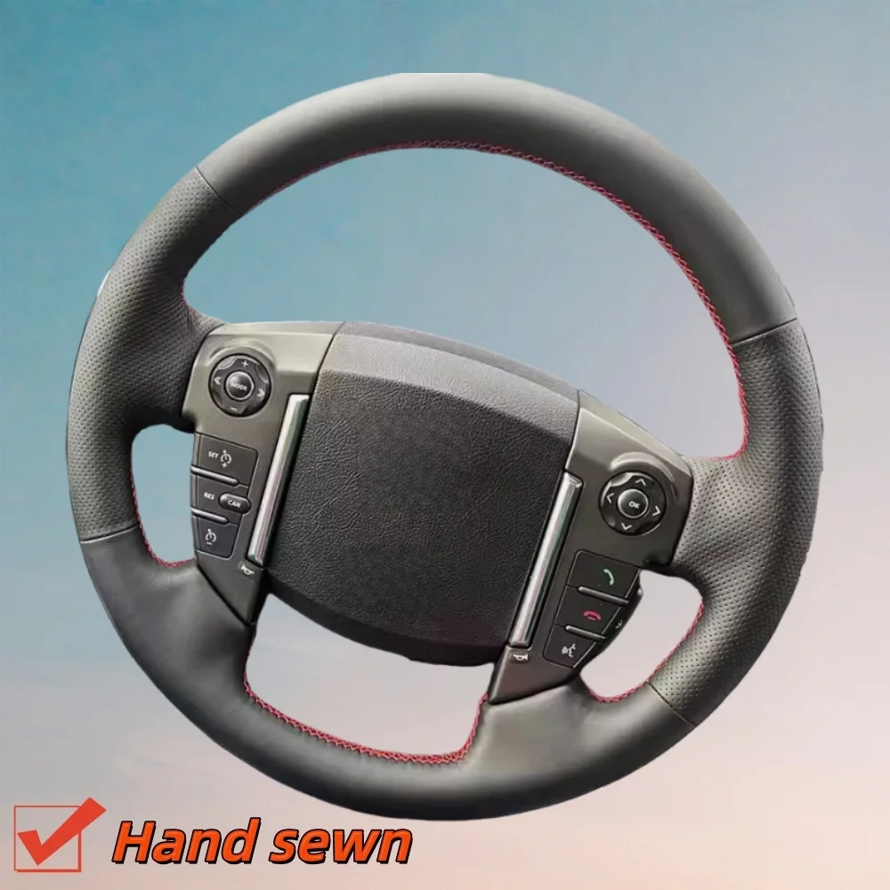 Funda de Volante de Cuero de Microfibra Personalizada para Freelander 2, Funda Protectora para Volante de Range Rover, para Land Rover Discovery