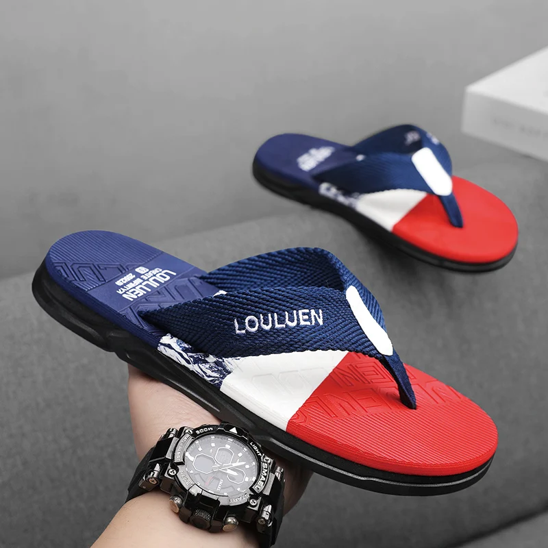 

Flip-Flops for Men, New Summer Style, Outdoor Casual, Wear-Resistant, Breathable, Versatile, Non-Slip, Beach and Seaside Flip-Flops