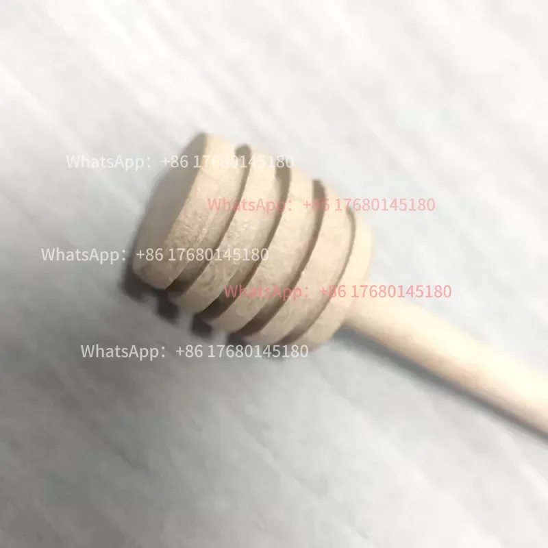 1000-Pack 8cm × 0.6cm Chinese Cherry Wood Thin Honey Dipper Sticks Honey Jar Packaging Supply