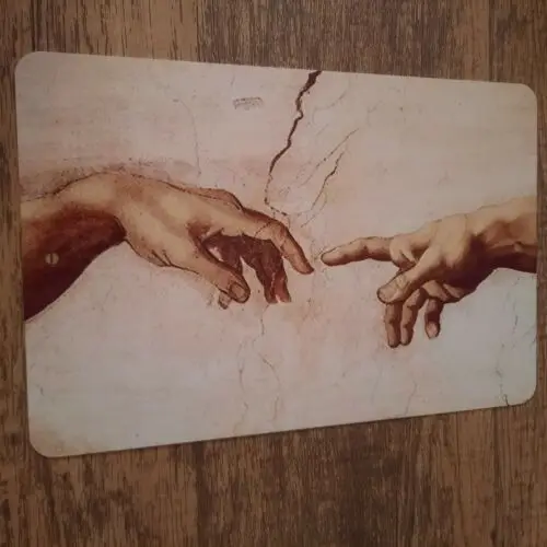 Creation of Man Art 8x12 Metal Wall Sign