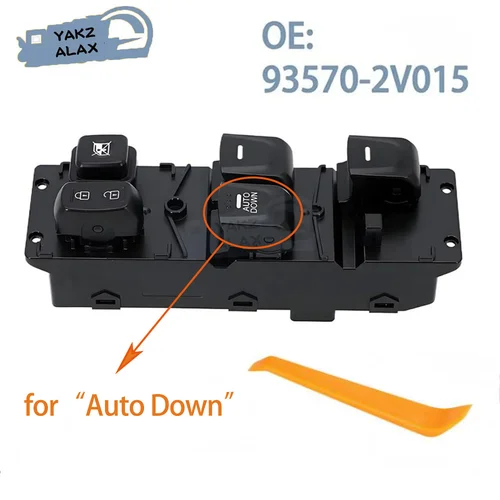 Interruptor de Control de ventana eléctrica con botón descendente automático para Hyundai Veloster 2012 2013 2014 2015 2016 2017 93570-2V015 935702V015