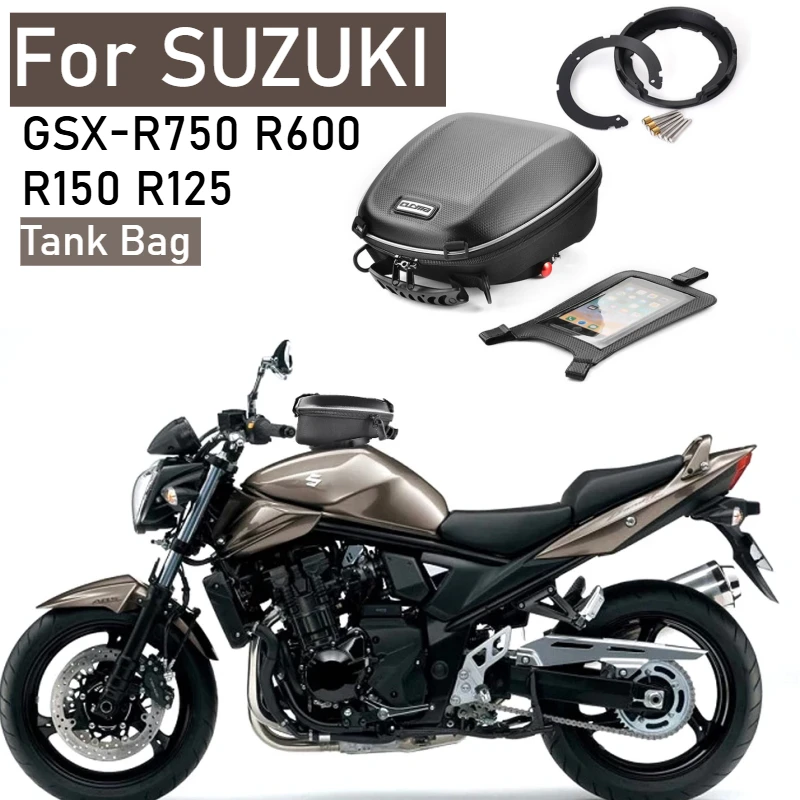 

Tank Bag For SUZUKI Bandit 1250 Gladius 650 Hayabusa SV GSR GSXR 600 750 GSXS Motorcycle Luggage Navigation Backpack Quick Lock