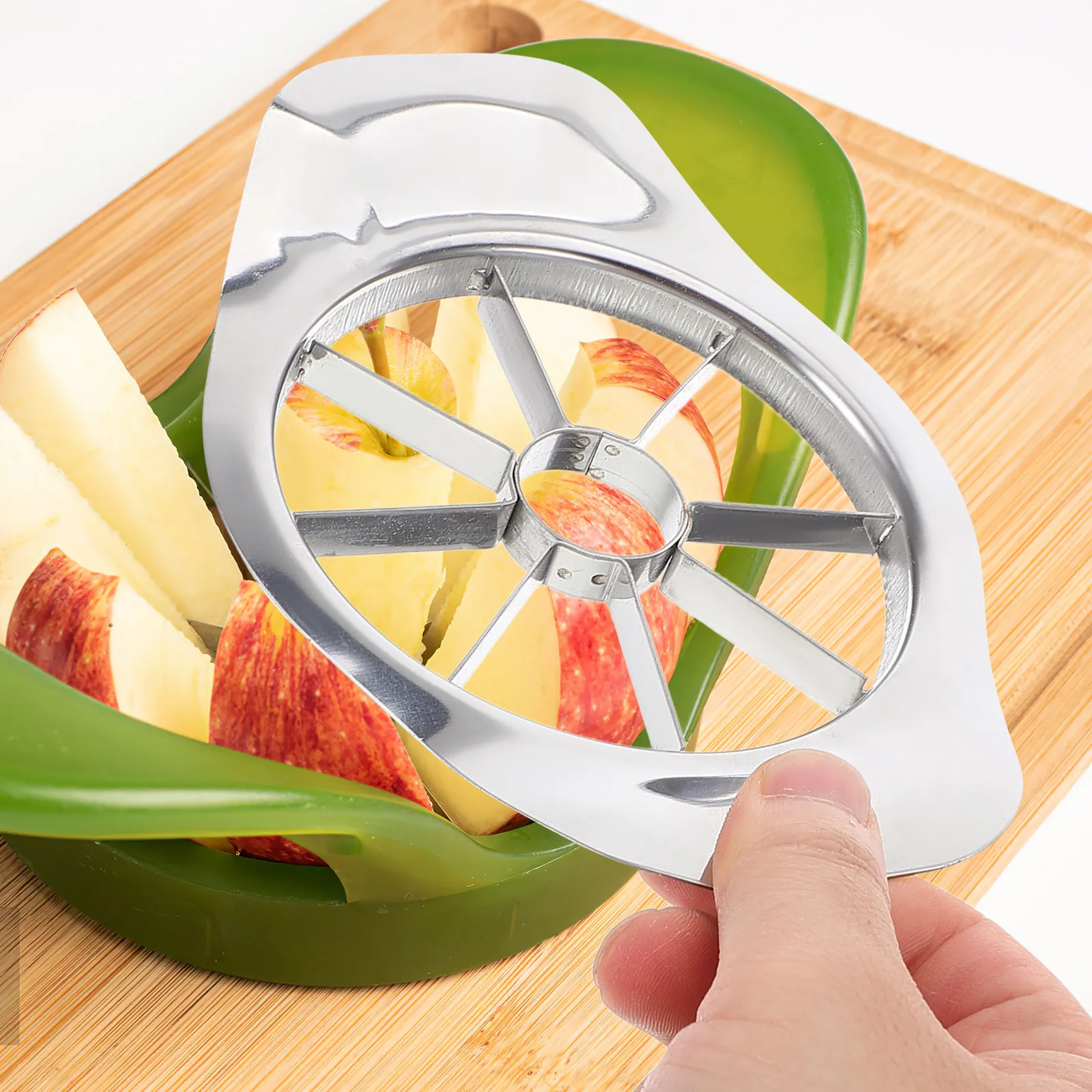 高性能ステンレス製フルーツスライサー・芯抜き器、オレンジ、パ - Pineapple Corer Slicer のレビューと価格