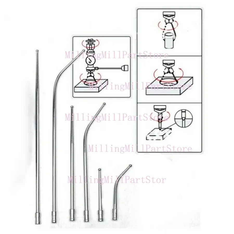 

6PCS Dial Test Coaxial Centering Indicator Centre Finder Milling Tool Needle CNC Milling Machine Workbench Lathe Machine