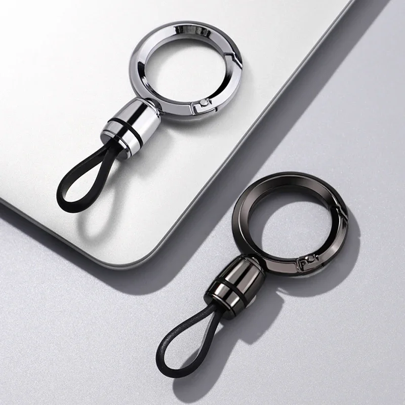 Unisex Auto Schlüsselanhänger Einfacher Anti-Verlust Langlebiger Metall-Schlüsselanhänger Lanyard für Autozubehör Autozubehör Auto-Schlüsselanhänger Autozubehör