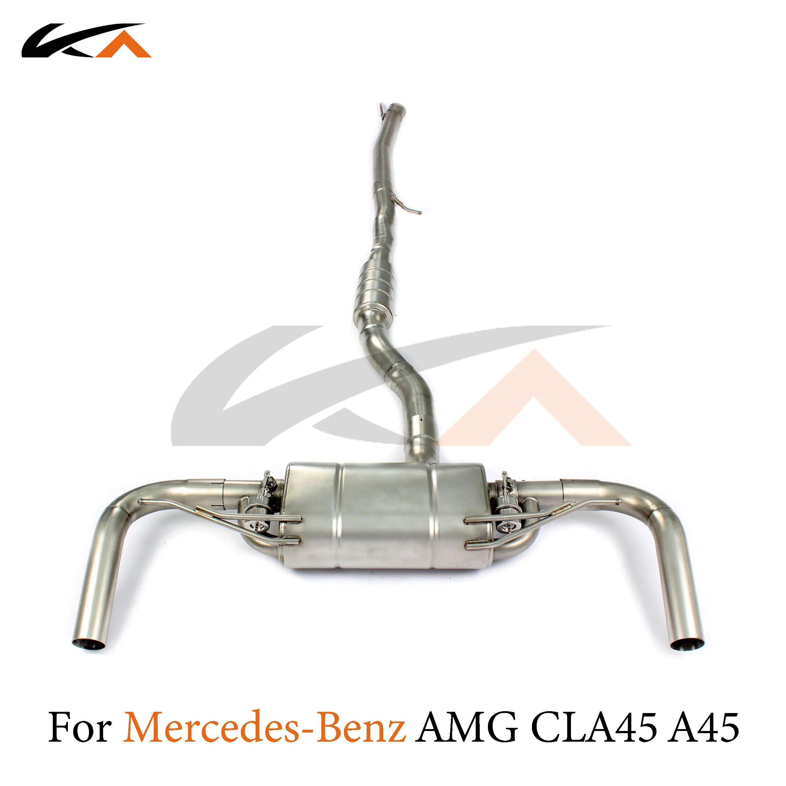 KA Tuning exhaust system steel catback for Mercedes-benz CLA45 performance auto parts muffler valve