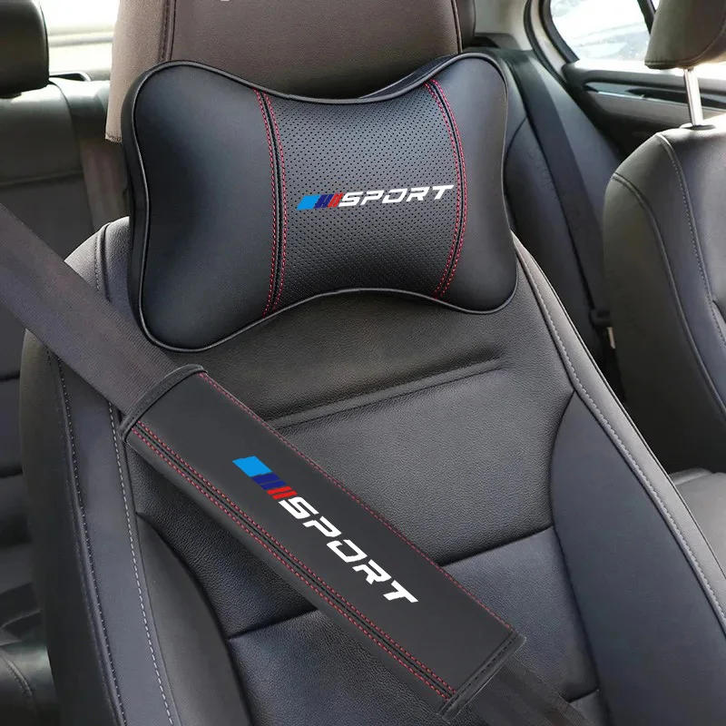 Auto-Kopfstützen-Nackenkissen mit Auto-Logo für BMW M F30 F10 E90 F20 E46 E60 E70 E39 E36 E87 E92 E72 E87 E92 F20 F25 F30 G05 G10 M