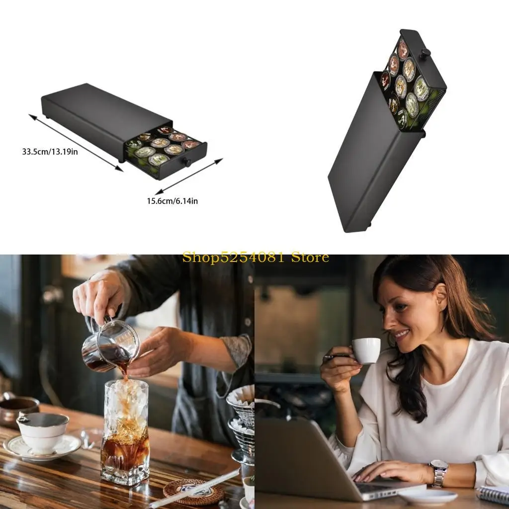 

Портативный держатель для кофейных капсул AXYC, подходит для 24 капсул, удобен для аккуратности и уборки на кухне, экономит