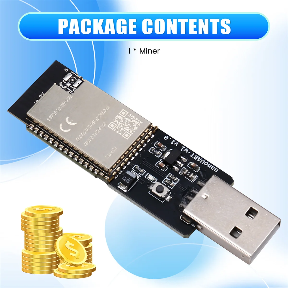 رائجة البيع USB BTC مينر منفرد اليانصيب مينر 40-50KH/S بيتكوين BTC مينر Asic التعدين منخفضة الطاقة مينر للمنزل مكتب