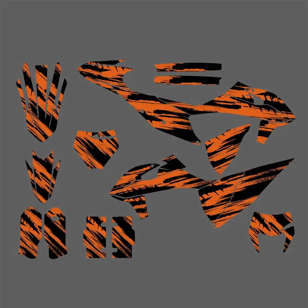 

For KTM EXC 300 EXC 250 EXCF 350 EXC 450 500 XCW 300 2020 2021 2022 2023 Motorcycle Graphics Background Decals Sticker Customize