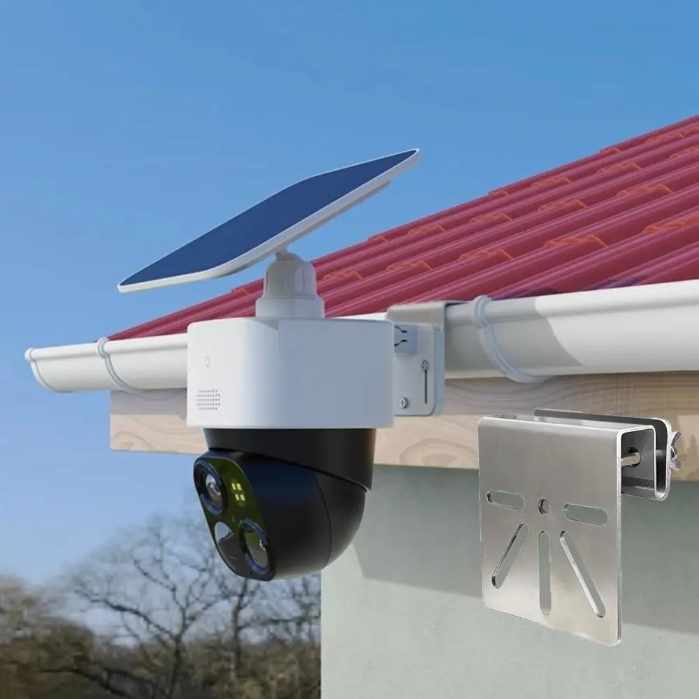 

Stainless Steel Security Camera Brackets Rustproof Screws Without Drilling Required Solar Camera Bracket Weatherproof Metal