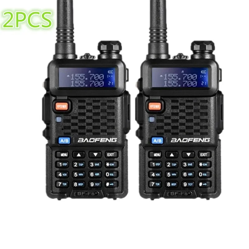 

2 шт. BaoFeng F8 + обновленная рация, двухдиапазонная двусторонняя радиостанция, уличный приемопередатчик дальнего действия VHF UHF Ham