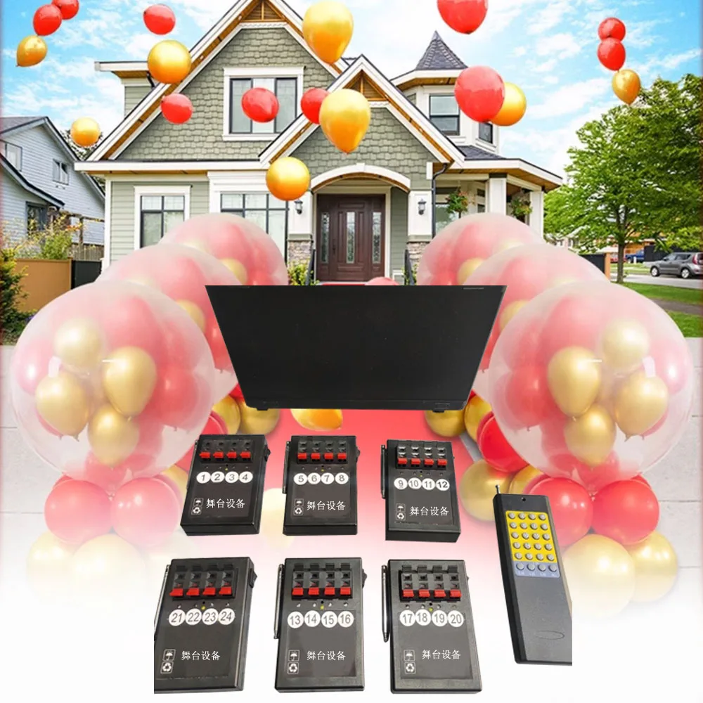 

Exploding Balloons Kit with Remote Control and Ci9 For Bride Wedding Party Festival Birthday Decorations