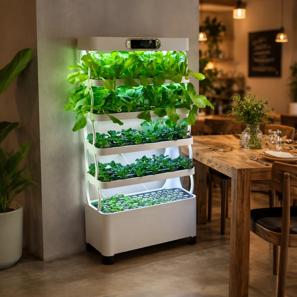 qwe Professional Home Hydroponic Equipment, NFT Technology, Stable Water Level, Adequate Root Respiration, High Yield
