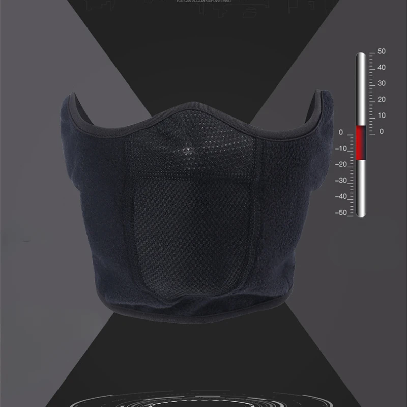 Winter Fleece motorcycle Face Mask Keep warm motocross Windproof face shield Hat Neck Warmer Helmet Balaclava Skiing Face Mask